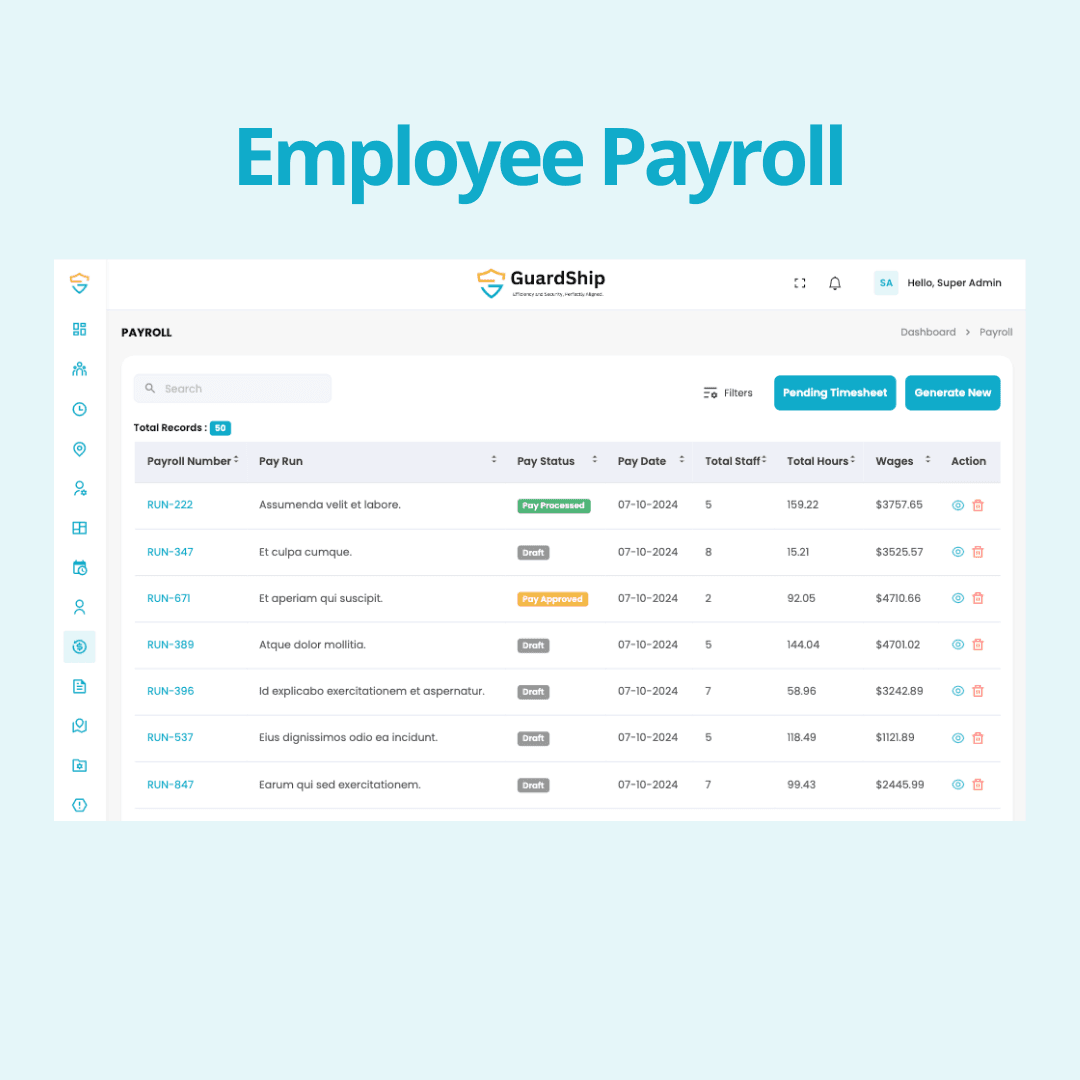 Seamless Invoicing and Payroll Management