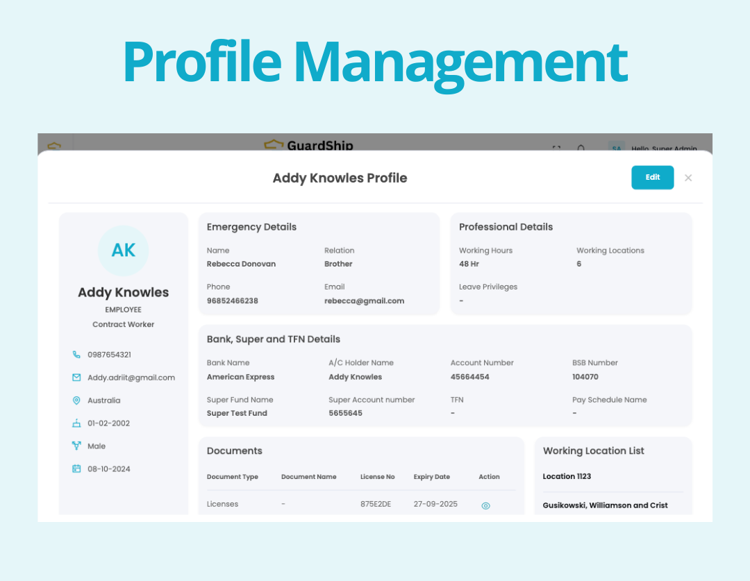 Cloud-Based Guard Management