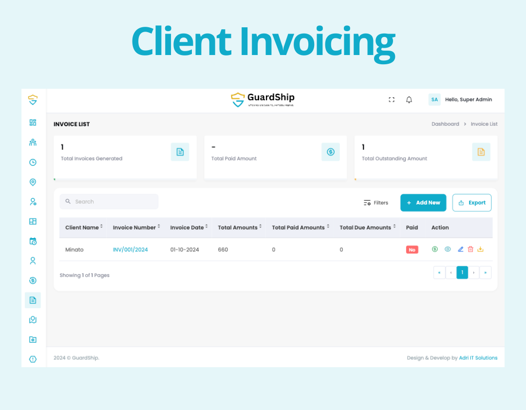 Smart Invoicing for Clients
