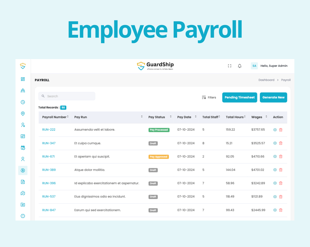 Streamlined Payroll Management